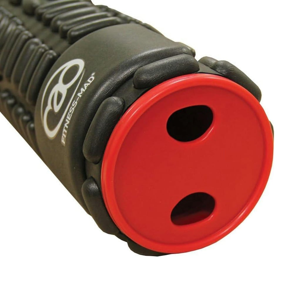 image 1 of Fitness Mad Vari Massage Roller - Black/Red - One Size