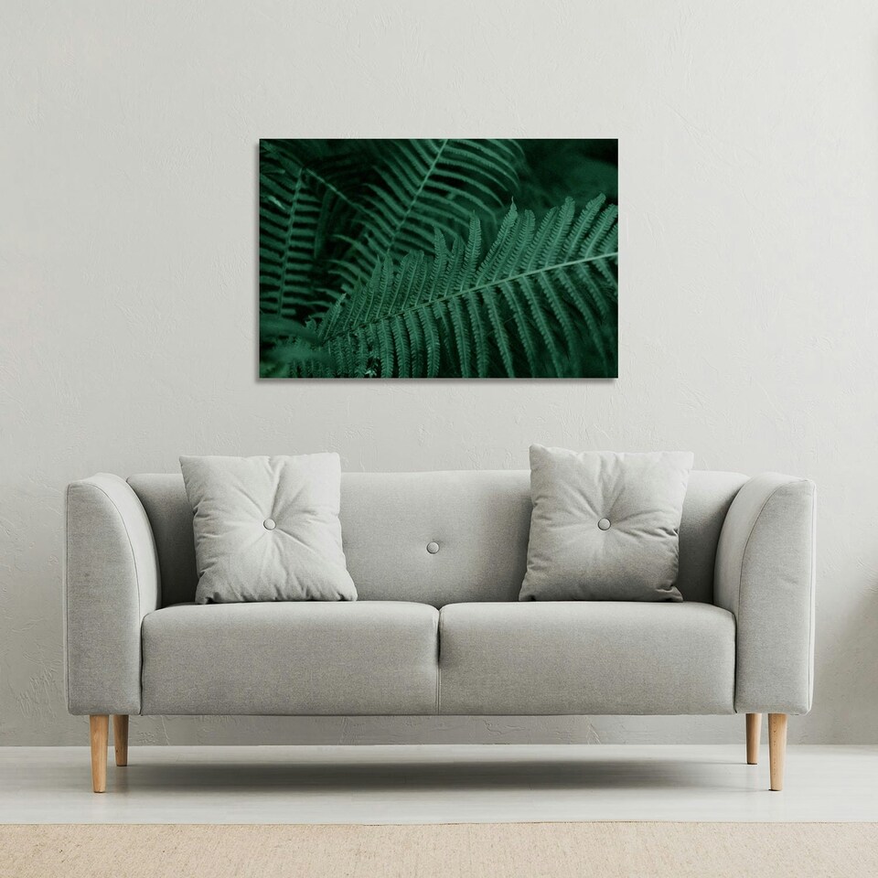image 1 of Plants background. Biophilia trend (Canvas Print) 46 x 31 x 4cm