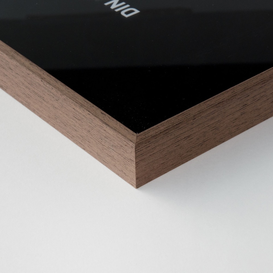 image 1 of Nielsen Alpha Aluminium Picture Frame - Real Glass - Wenge - 18cm x 24cm