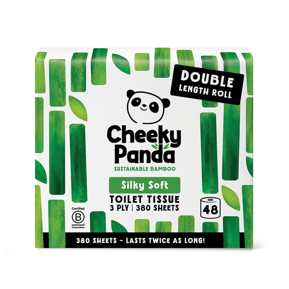image 1 of Double-Length Bamboo Toilet Paper White | Size: 48 Rolls