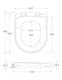 image 2 of Balterley Bathroom Modern Standard D Shape Top Fix Soft Close Toilet Seat