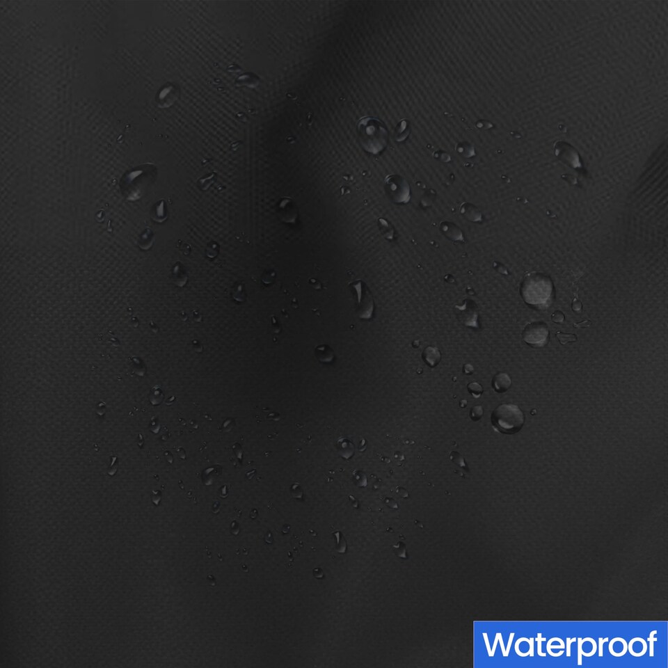image 1 of Covers&All Rectangular Table Top Cover, 1000D Outdoor Furniture Cover Waterproof, UV-Resistant, 75 in L x 40 in W x 5 in H, Black