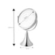 image 2 of Showerdrape Panos 3x Magnifying Chrome Makeup Vanity Mirror | Silver | 1