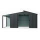image 1 of Living and Home Galvanized Steel Storage Shed with skillion and lean-to roof
