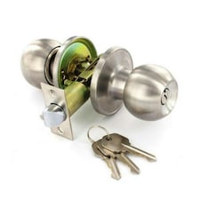 Securit Stainless Steel Locking Door Kit - Silver - 60mm - 70mm