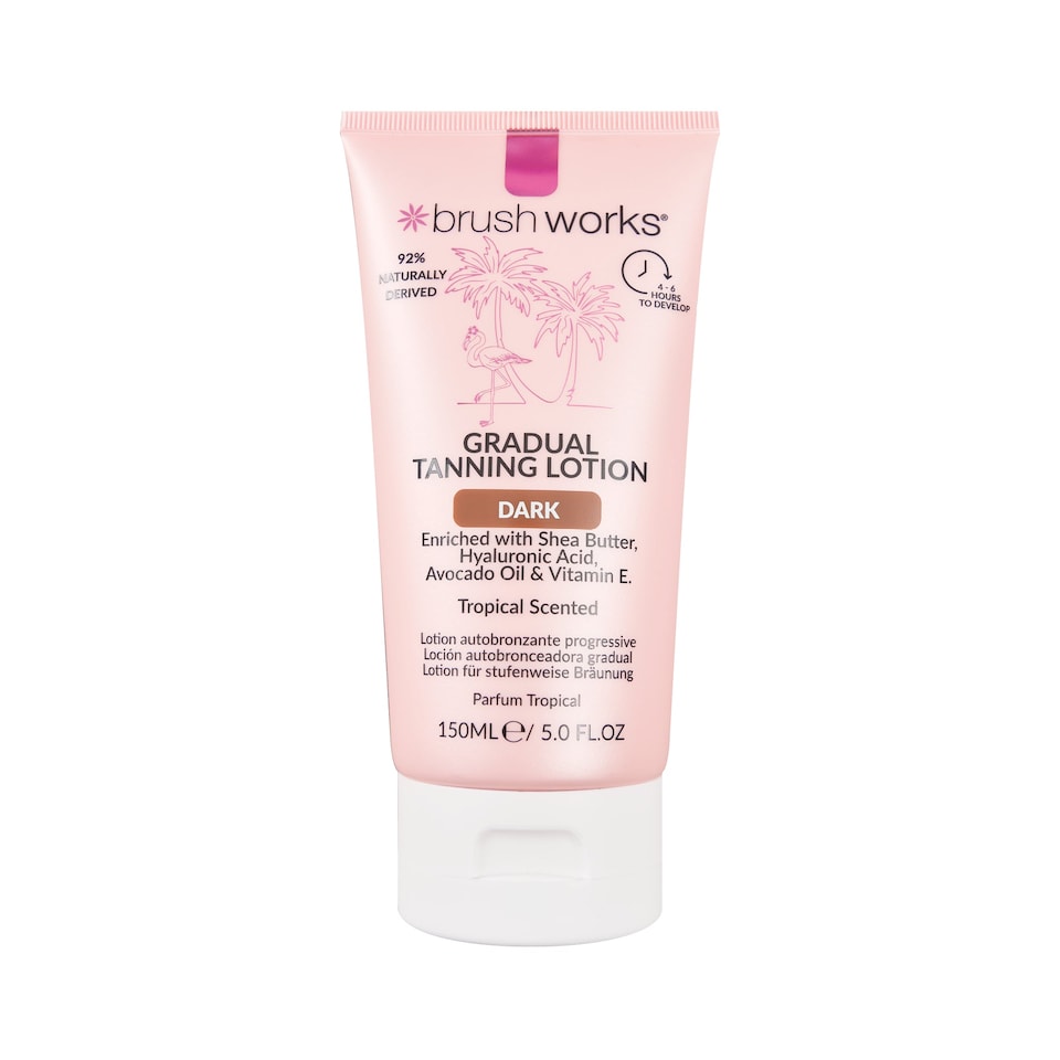 image 1 of Brushworks Gradual Tanning Lotion Dark - 150ml