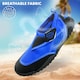 image 2 of GEEZY Unisex Black And Blue Neoprene Slip On Aqua Shoes
