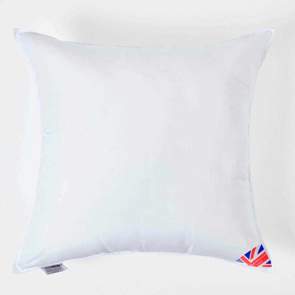 image 1 of Homescapes Luxury Super Microfibre Cushion Pad Insert Inner 80 x 80 cm (32 x 32") | White