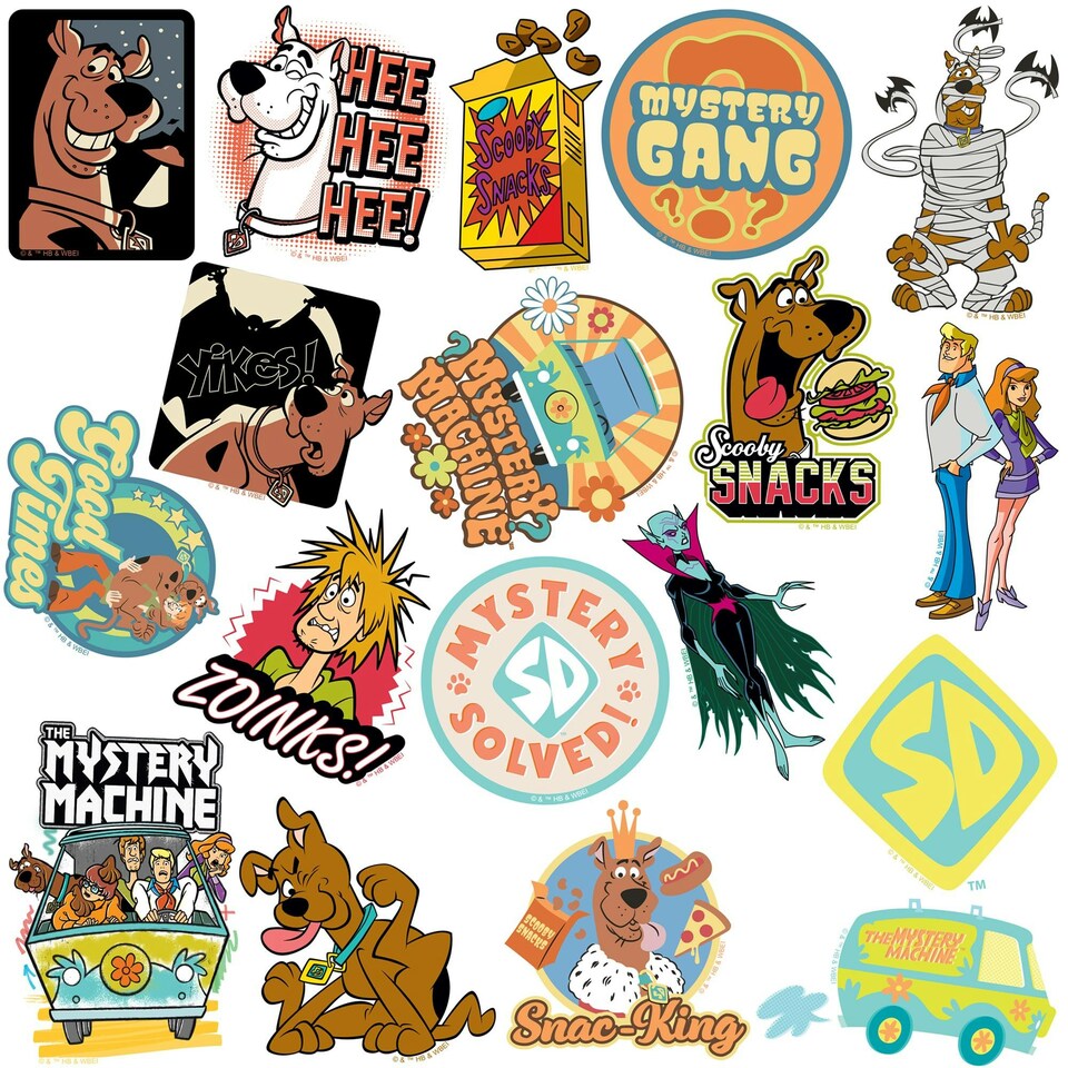 image 1 of Scooby Doo Assorted Designs Stickers (Pack of 100) - Multicoloured - One Size (UTTV19552)