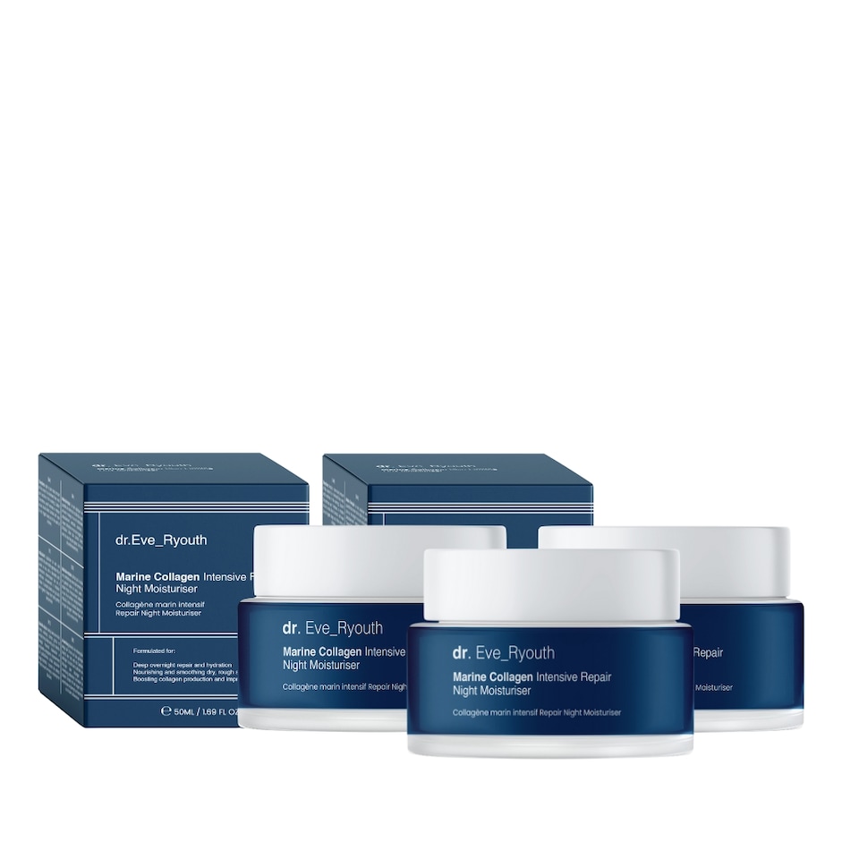 image 1 of Dr. Eve_Ryouth 3 X Marine Collagen Intensive Repair Night Moisturiser 50ml