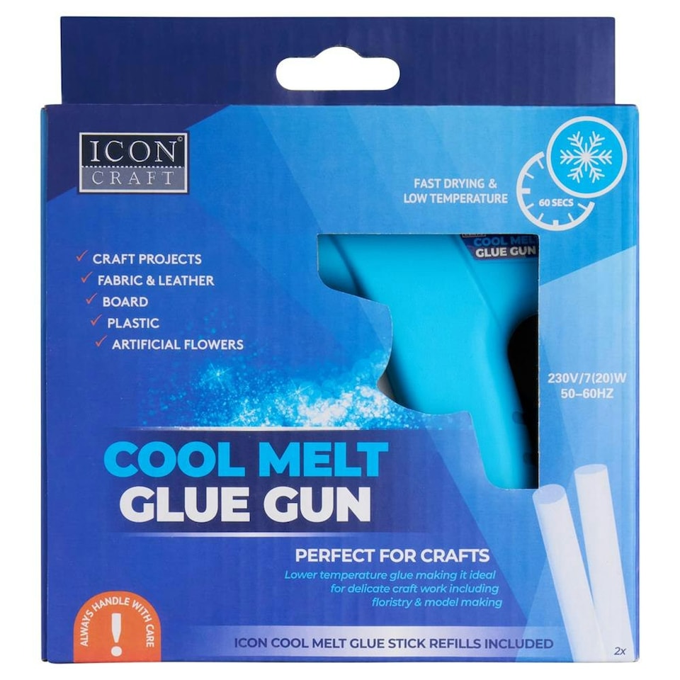 image 1 of Blue Cool Melt Glue Gun by Icon Craft