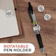image 5 of 50 x Self Adhesive Single Metal Pen Holders - Pencil Stationery Clip