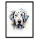 image 1 of Dalmatian Dog Lovers Gift Watercolour Pet Home Decor Black Framed Wall Art Print A4