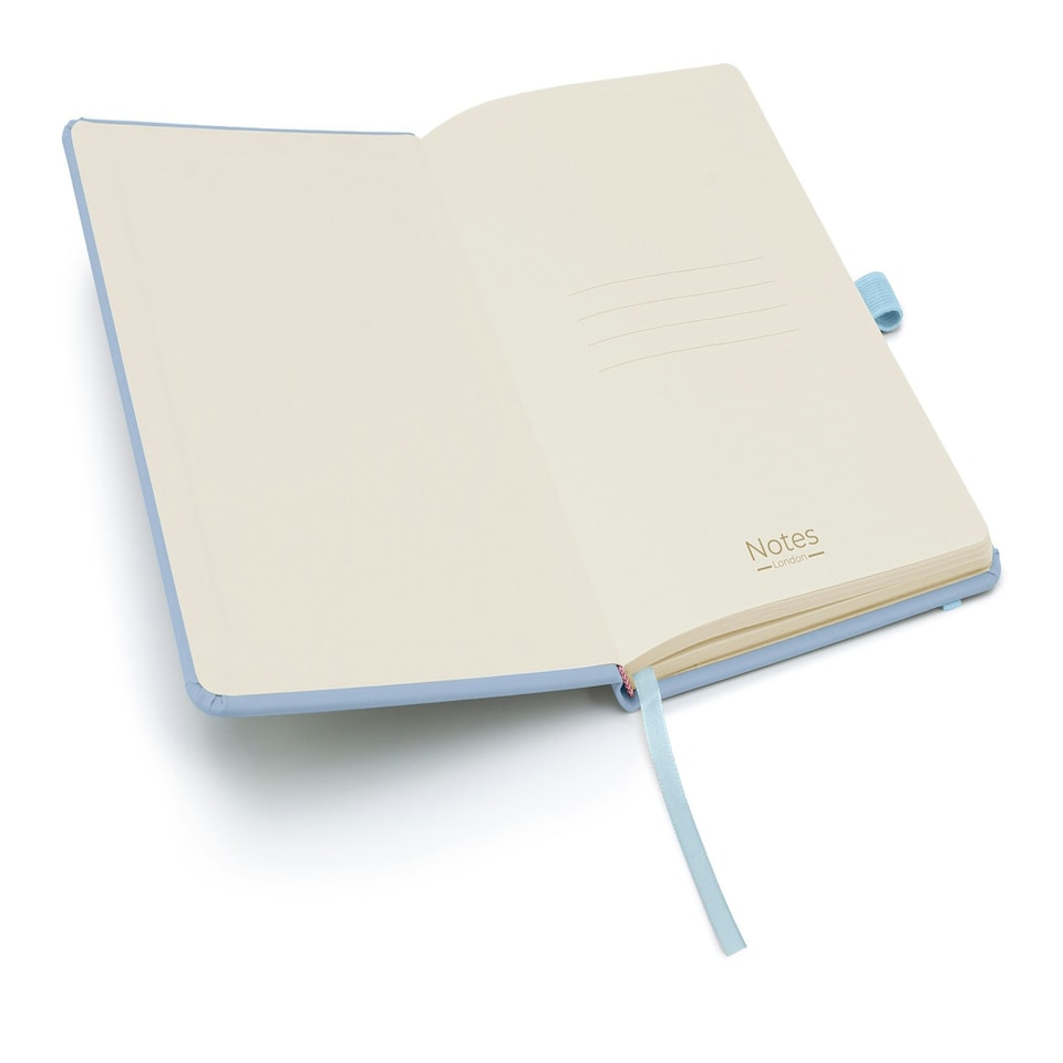 image 1 of Notes London A5 Wilson Lined Page Notebook Pastel Blue