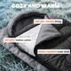 image 3 of Outsunny Sleeping Bag for Adults, Lightweight & Compact Sleeping Bag | Black | Black | 215 x 75 x 10 cm