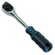 image 6 of 1/2in Drive Straight Headed Ratchet 90 Teeth Quick Release With Rubber Grip