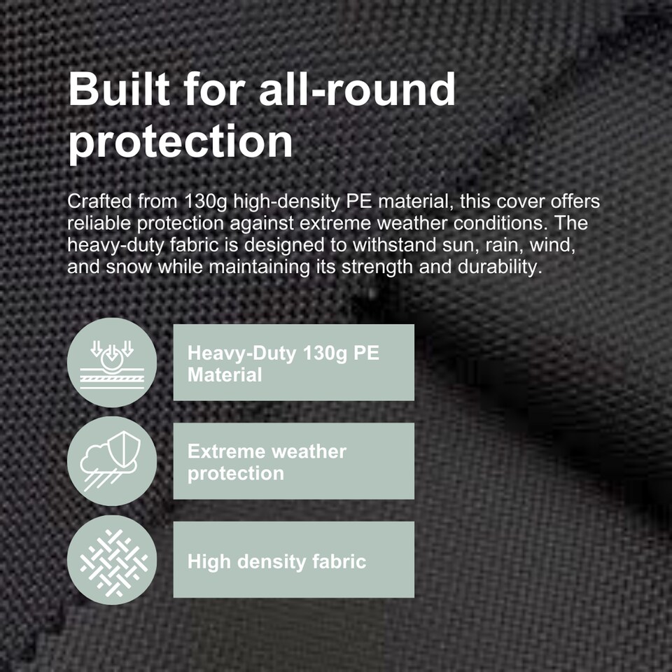 image 1 of Grey 160cm Heavy Duty Waterproof Parasol Jumbo Protective Cover