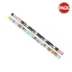 image 1 of Amscan Pirate Pencil With Eraser (Pack of 2) - Multicoloured - One Size
