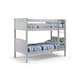 image 1 of Classic Dove Grey Bunk Bed 2 x 3ft (90cm)