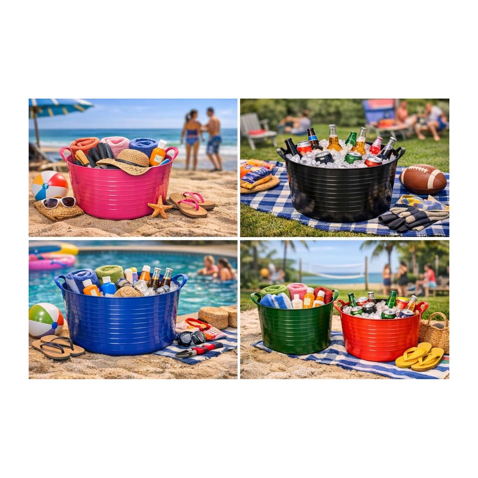 image 1 of Red Gorilla - Gorilla Tub 26L - Flexible Multi-Use Bucket | Pink