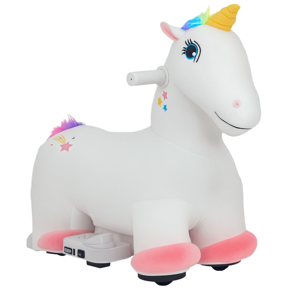 image 1 of AIYAPLAY 6V Electric Ride on Unicorn with Music