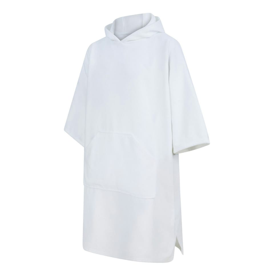 image 1 of Towel City Unisex Adult Poncho - White - One Size