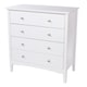 image 3 of Como 4 Drawer Chest of Drawers - Shaker Style Bedroom Storage Cabinet with Compact Design | White | White | 1