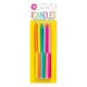 image 2 of Pack of 12 Assorted Two-Color 5" Birthday Candles