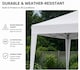 image 4 of MCC Direct Gazebo 3x3 Pop Up Garden Party Tent 3m x 3m Marquee Canopy
