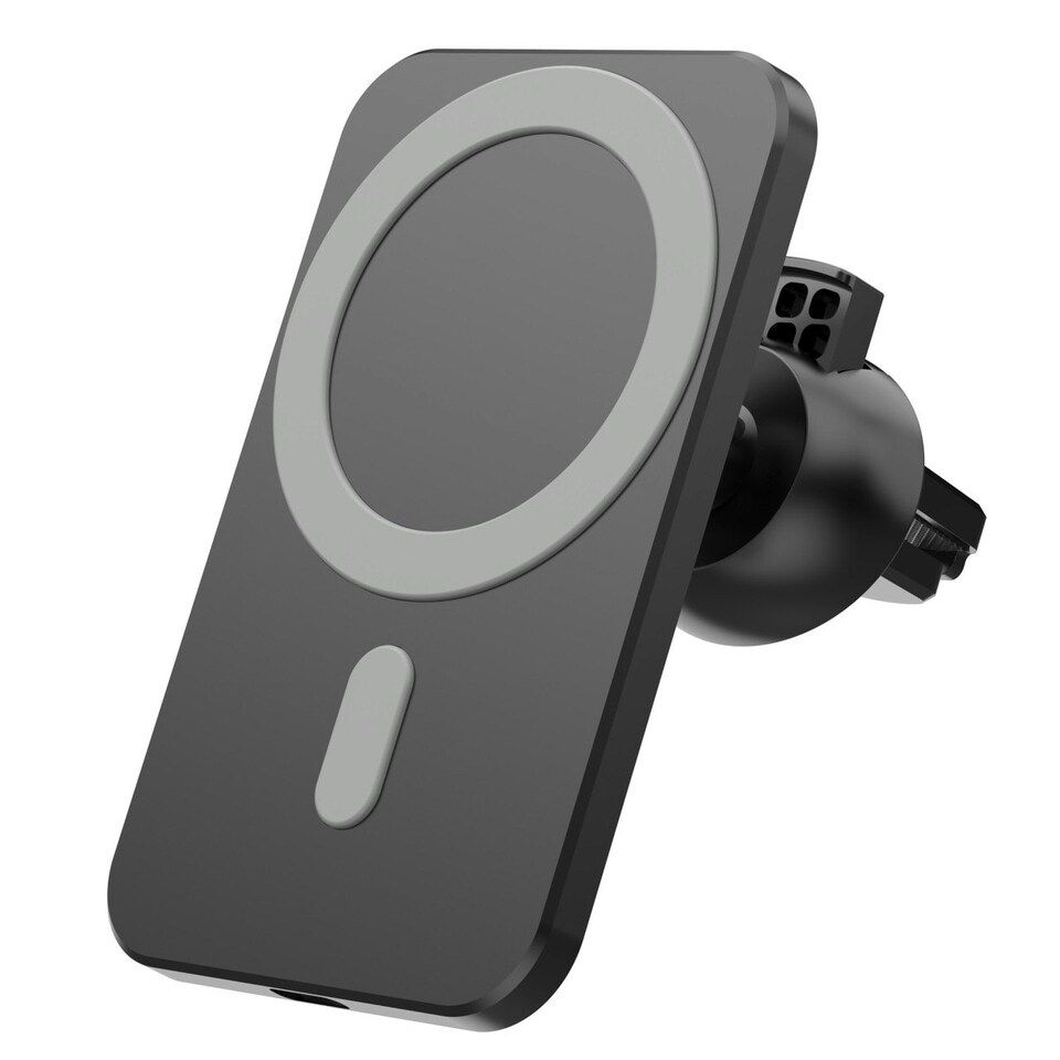 image 1 of Black Wireless Magnetic Mobile Phone Car Charger & Vent Mount