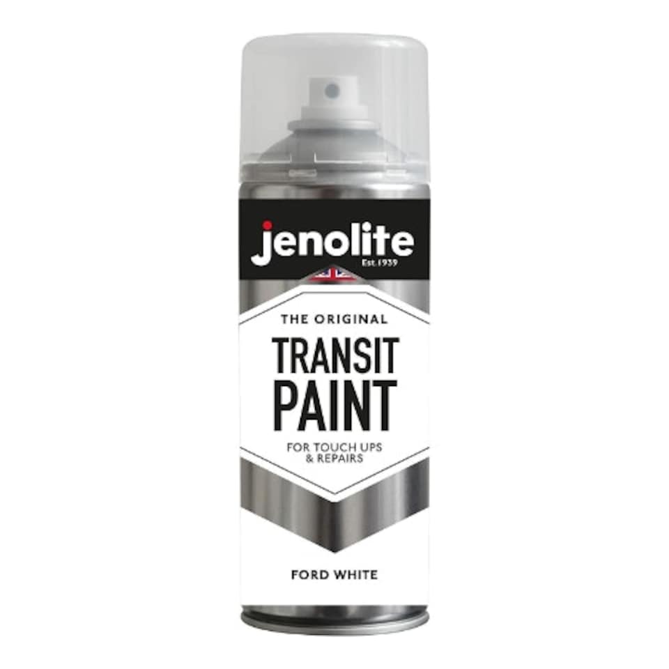 image 1 of Jenolite Ford Diamond White Transit Paint - 400ml Spray Can