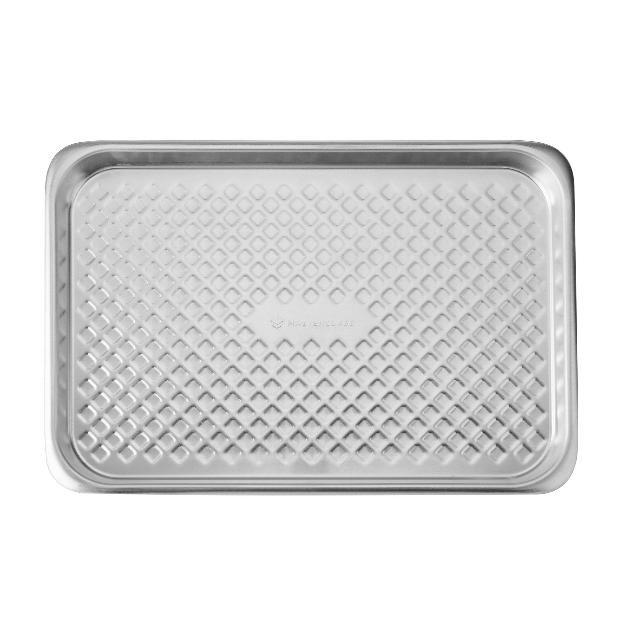 MasterClass Aluminium Large Baking Tray, 40x27cm in Silver | Size: 40x27 cm
