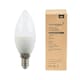 image 1 of ValueLights 6 Pack E14 White Plastic Candle LED 4W Warm White 3000K 400lm Light Bulb