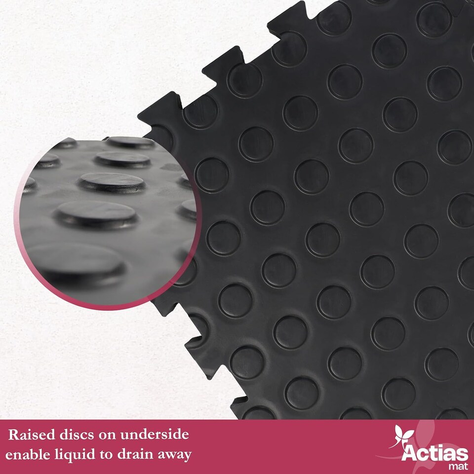 image 1 of Actiasmat EVA Interlocking Horse Floor Stable Mats 62x62cm 34mm