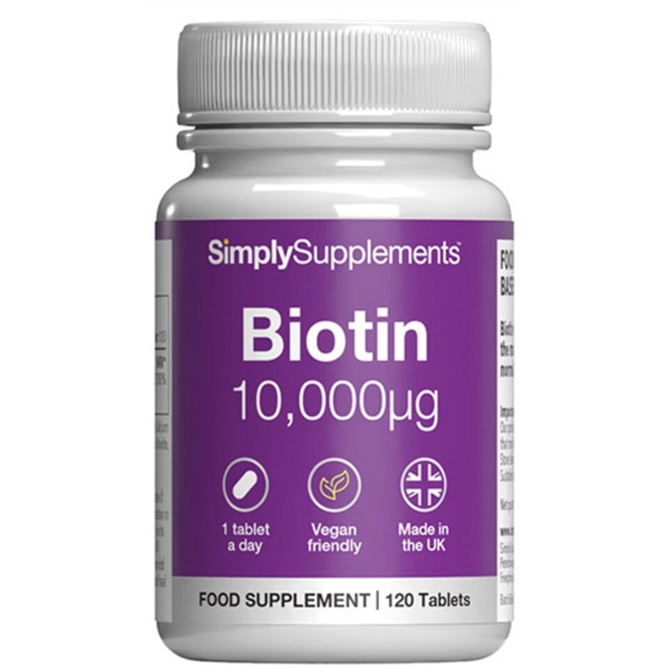 image 1 of Biotin 10,000mcg - 120 Tablets