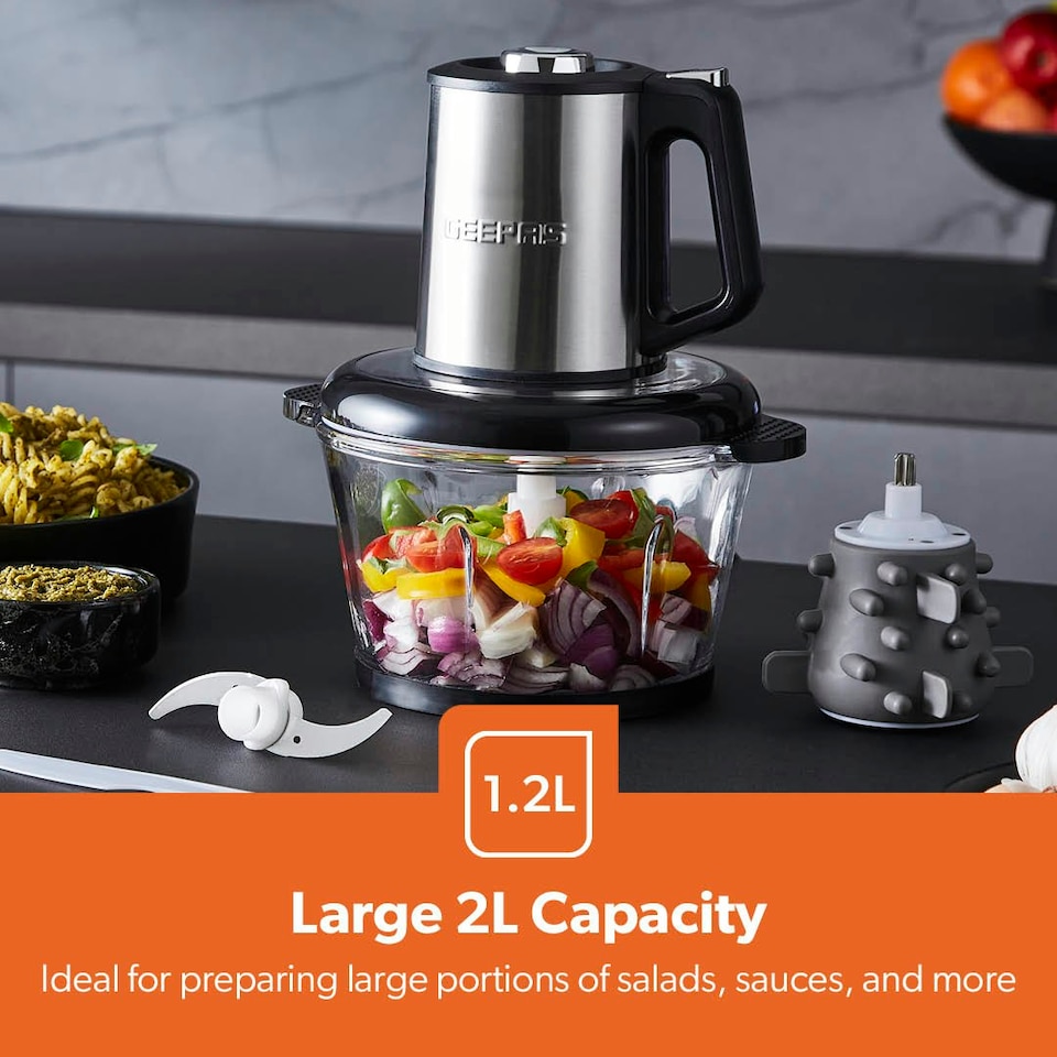 image 1 of GEEPAS Mini Food Processor, 2L | 500W