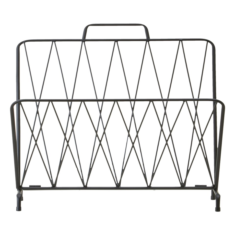 image 1 of Interiors by Premier Avento Black Magazine Rack