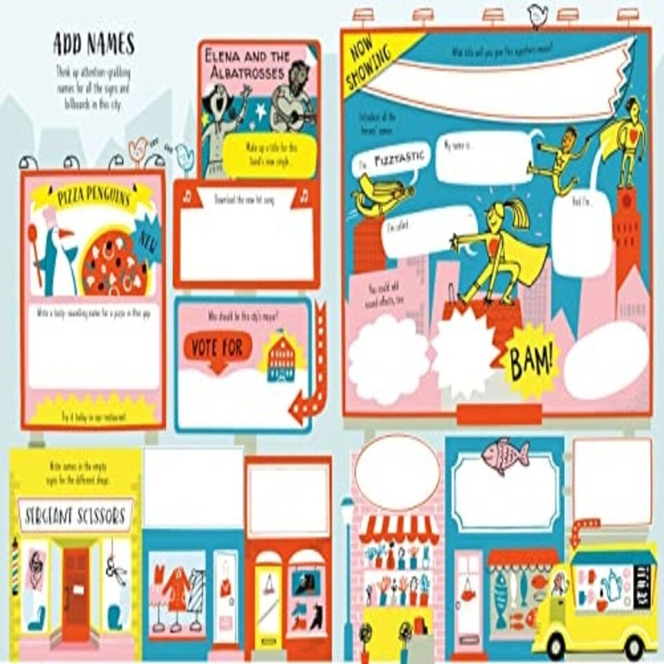 image 1 of Pencil and Paper Activity Book 6+ - 18D Kids Activity & Sticker - PAPERBACK - 9781474983297