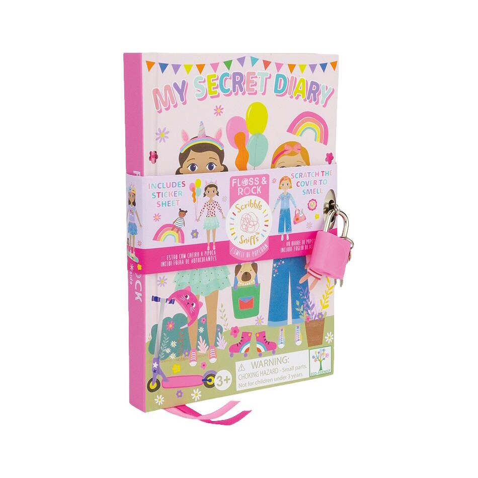 Floss & Rock Popcorn Scented Secret Diary - Best Friends