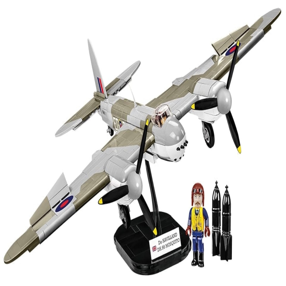 image 1 of De Havilland DH-98 Mosquito brick plane model - COBI 5735 - 710 bricks