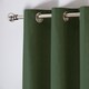 image 2 of Fusion Cannes Eyelet Curtains Bottle Green