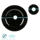 image 3 of Argon Tableware 12 Piece Metallic Charger Plates Set - Black Black