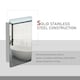 image 5 of kleankin 66x46cm Curved Bathroom Storage Cabinet Sliding Mirror Door 3 Shelves