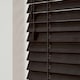 image 2 of 75cm Dark Brown Oak Wooden Venetian Blinds With Strings (130cm drop) | Brown | Brown
