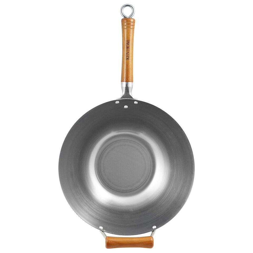 image 1 of Ken Hom Excellence 32cm Carbon Steel Wok