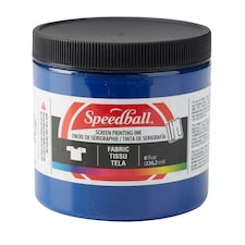 Speedball Fabric Screen Printing Ink, Process Cyanine, 8oz