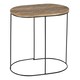 image 3 of Side table 60 x 39,5 x 60 cm Natural Black Metal Wood (2 Units) N/A