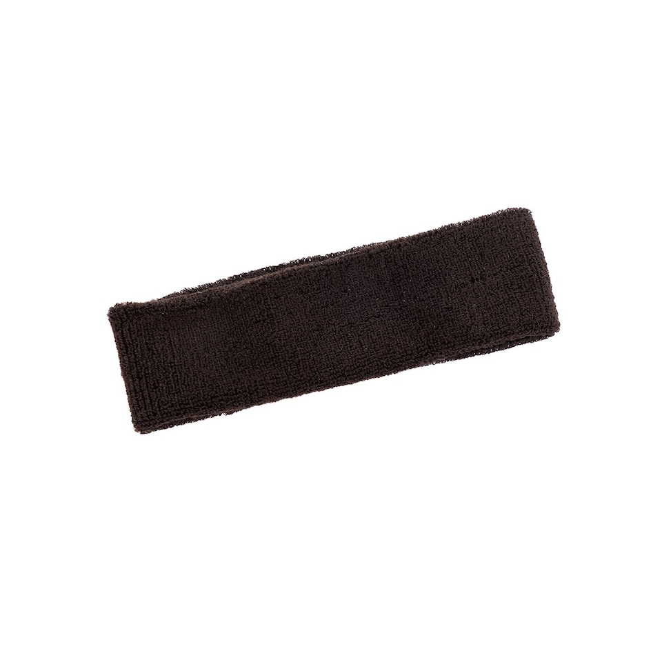 image 1 of Black Sport Gym Fitness Exercise Headband & Sweatband Set for Heads & Wrists