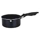 image 8 of Aluminium Induction Stackable Space Saving Pots Frying Pan Set Detachable Handle | Black | Aquamarine - 4 Pcs Saucepans with Lid