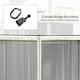 image 4 of Outsunny 302 x 207cm Universal Replacement Gazebo Mesh Netting Screen Walls